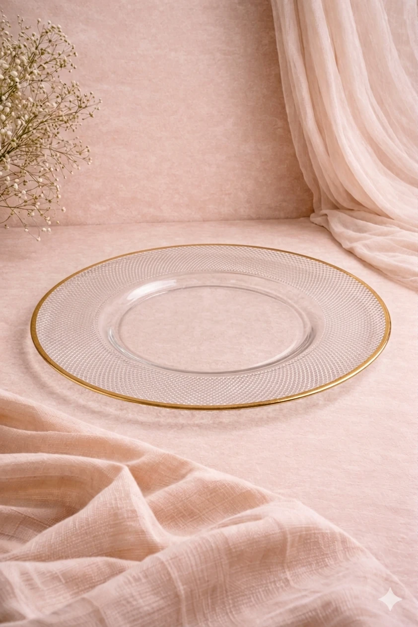 BAJAPLATOS VIDRIO CON TEXTURA TABLESCAPE