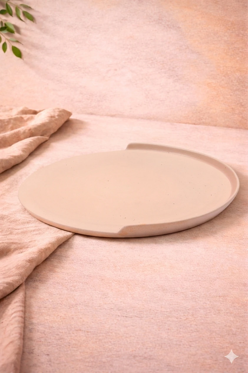 BAJAPLATOS ROSA CERAMICA MITAD TABLESCAPE