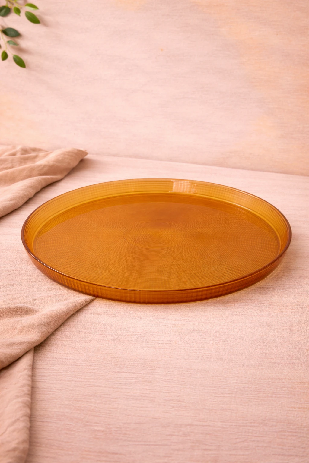 BAJAPLATOS VIDRIO AMBAR TABLESCAPE