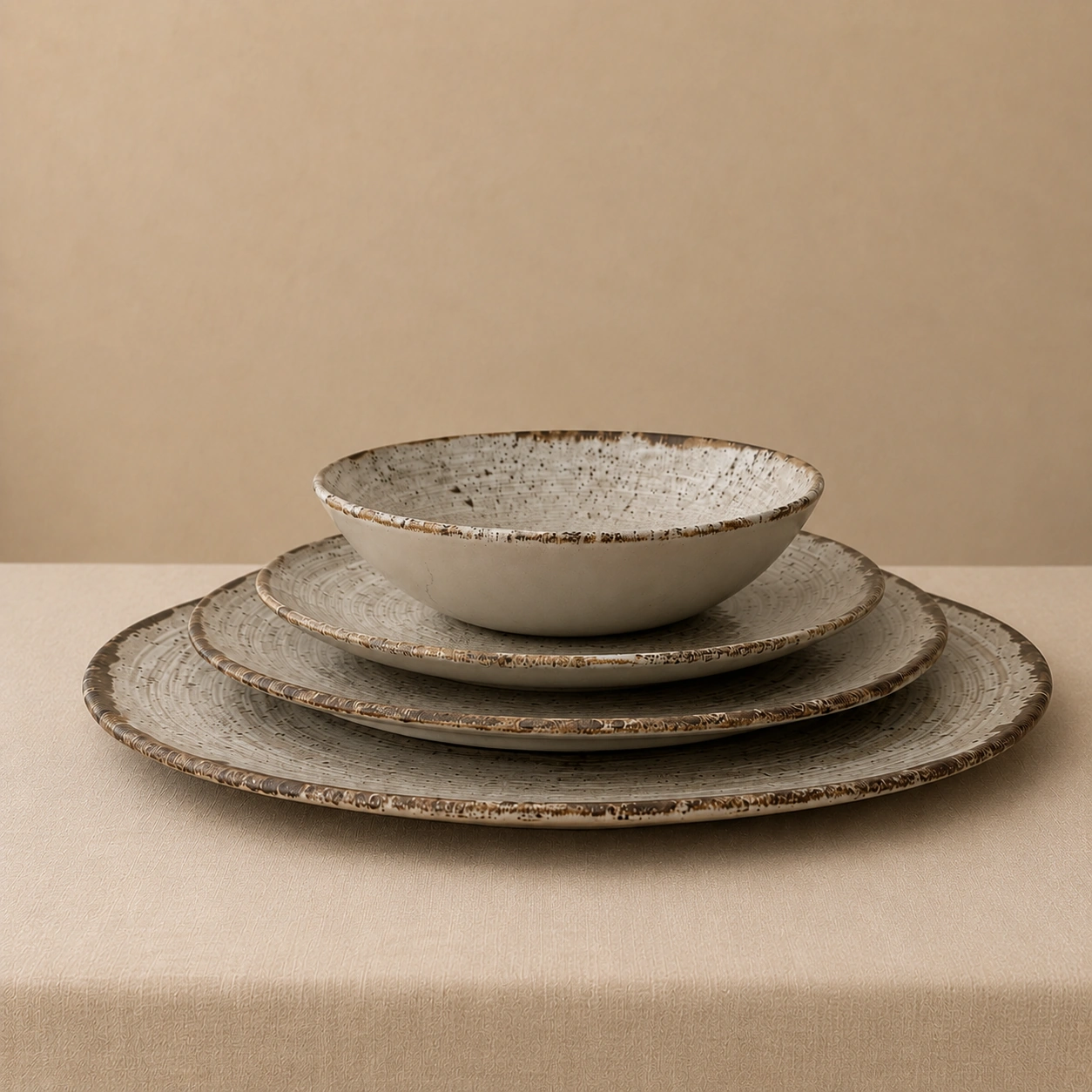 Set White Granite Tablescape Guatemala