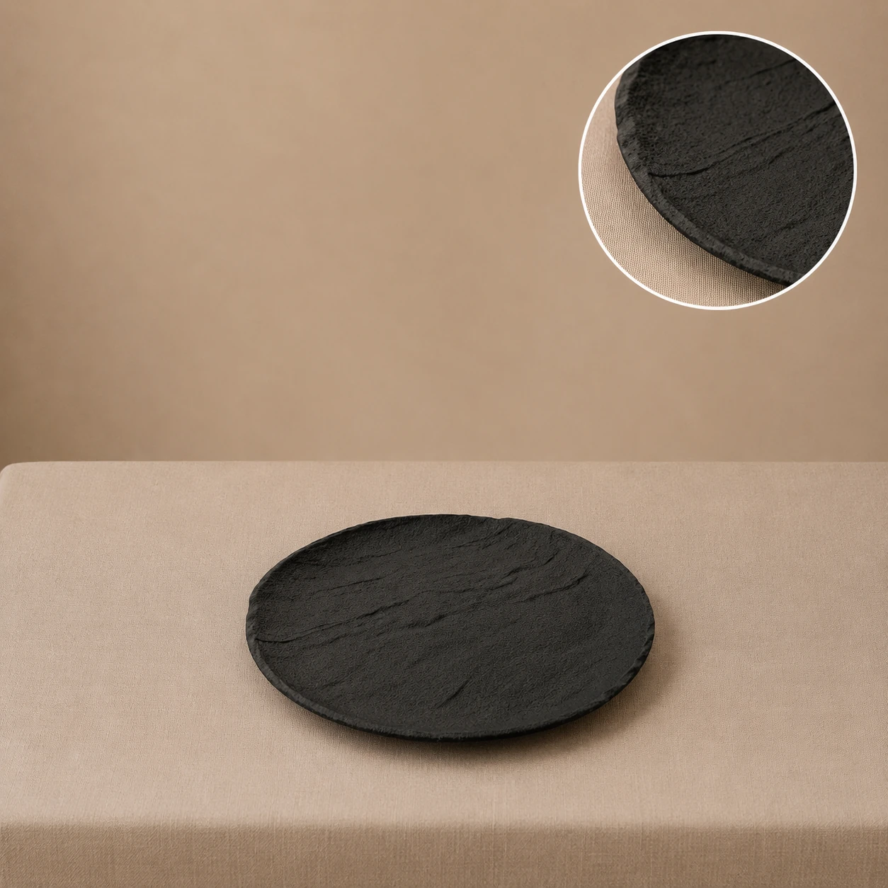 plato de postre charcoal tablescape Guatemala