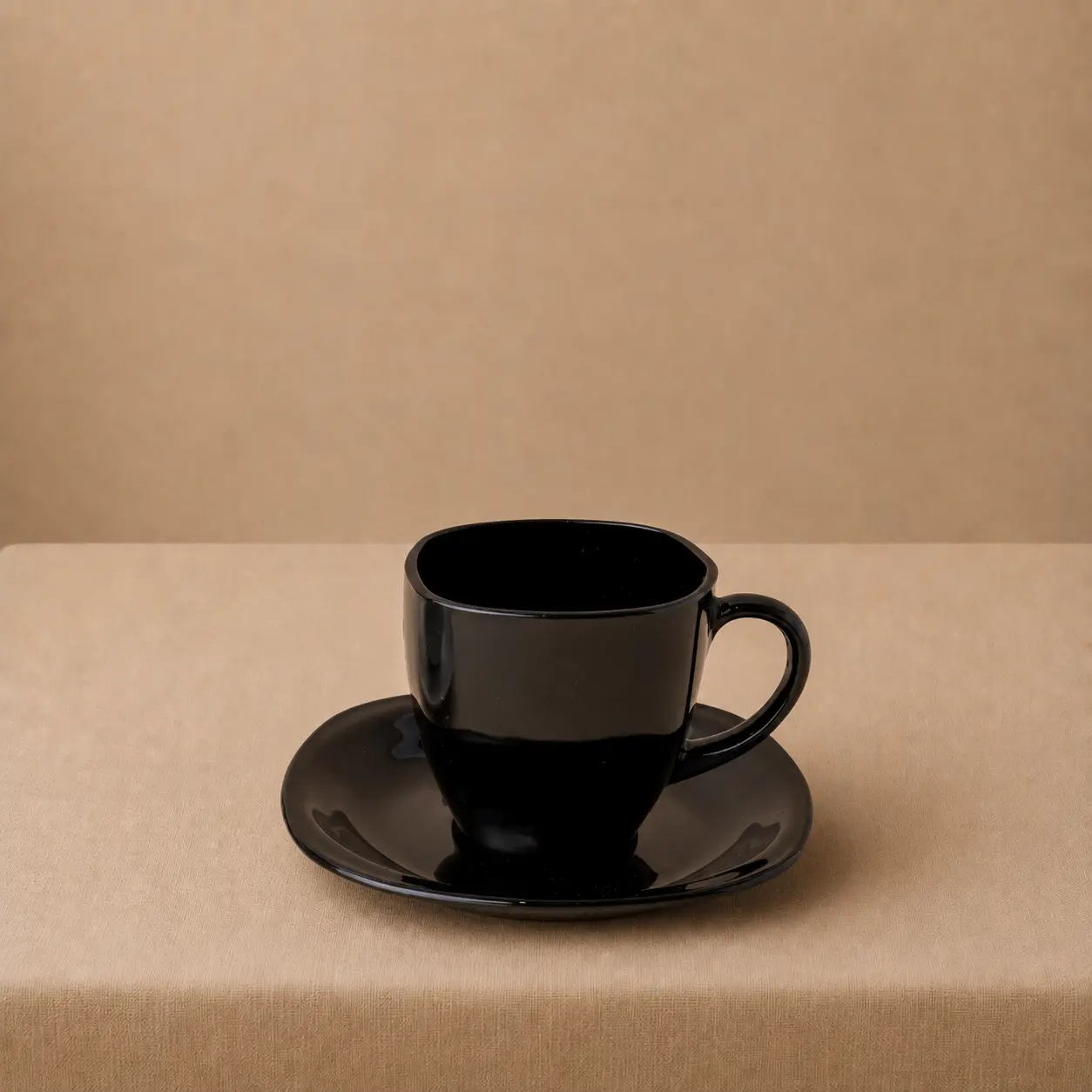 Set de taza negra para cafe tablescape guatemala